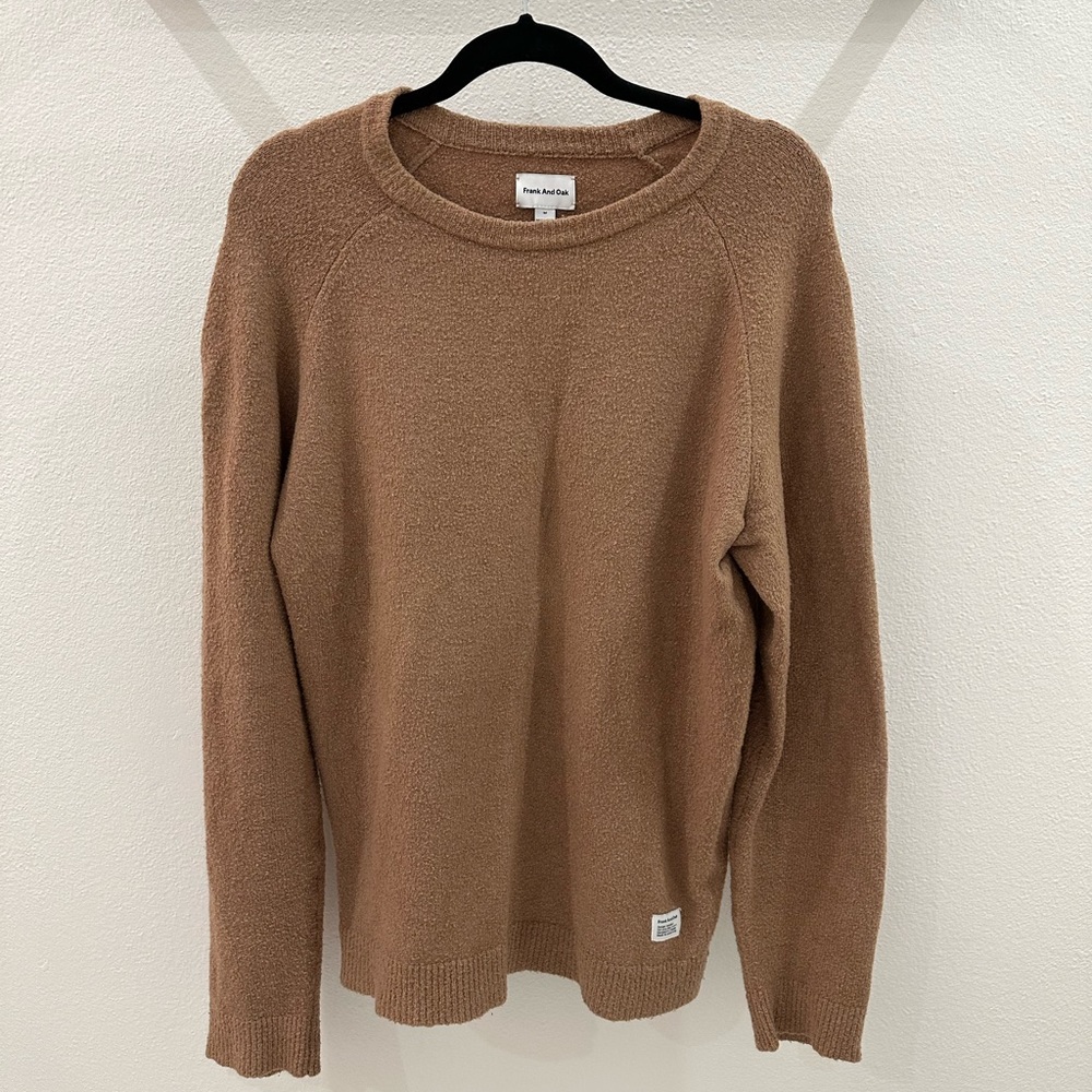 Frank and Oak Boucle Sweater, Tan